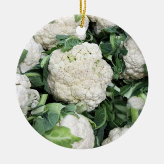 Bloemkool Keramisch Ornament (Voorkant)