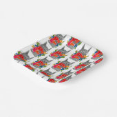 Bloemkool Papieren Bordje (Gebogen)