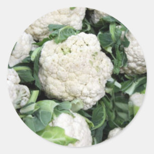 Bloemkool Ronde Sticker