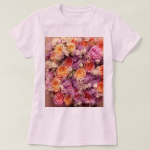 Bloemkool van Bouquet Vrouwen Roze T-Shirt