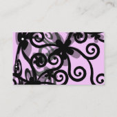 Bloemkracht in zwart visitekaartje (Achterkant)