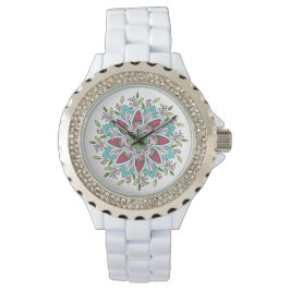Bloemkracht Rhinestone Horloge
