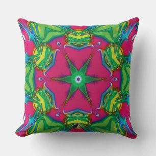 Bloemkroon Kaleidoscoop Kussen