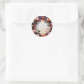 Bloemkroon Ronde Sticker (Tas)