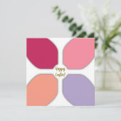 Bloemkruis Feestdagenkaart (Staand voorkant)