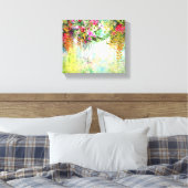 Bloemkunst Canvas Afdruk (Insitu (Slaapkamer))