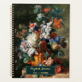  Bloemkunst Custom Name Gold Monogram 2026 Planner (Voorkant)