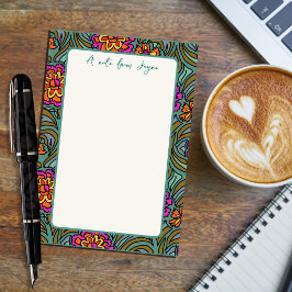 Bloemkunst rand grote Post It Notitieblok Post-it® Notes