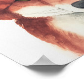 Bloemkweekforestvos Poster (Hoek)