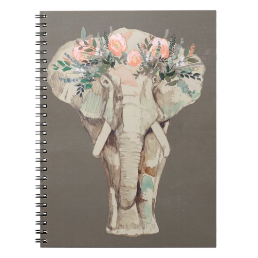 Bloemkweekolifant II Notitieboek (Voorkant)