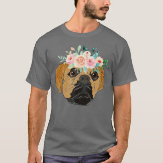 Bloemkweekvijver eigenaar Florence Hondenras Puggl T-shirt