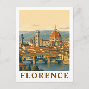 Bloemlezing Italië Duomo Vintage Reis Briefkaart