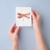 Bloemlibel met sieraden sakura flyer (Hand)