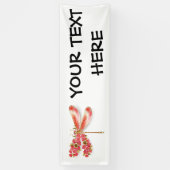 Bloemlibel met sieraden sakura spandoek (Verticaal)