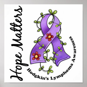 Bloemlint 4 Hope speelt hodgkin's lymfoom Poster
