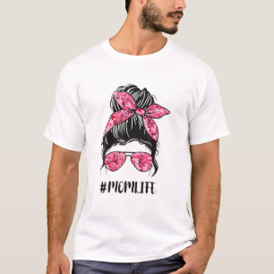 Bloemmam Life Messine Bun Hair Sunbril Pink Mot T-shirt