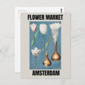 Bloemmarkt Amsterdam Tulp Briefkaart (Voorkant / Achterkant)