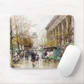 Bloemmarkt op Madeleine, Parijs Muismat (Met muis)