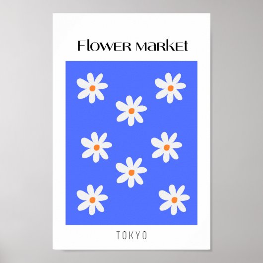 Bloemmarkt Tokio Poster (Voorkant)