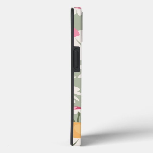 Bloemmarkt Tokio Retro Daisies Sage Green Case-Mate iPhone Case (Achterkant / Rechts)