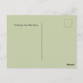 Bloemmarktsteden van de Wereld Barcelona Briefkaart (Achterkant)