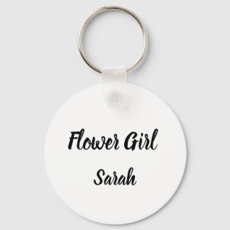 Bloemmeisje Gift Custom Name Gifts Weddenschap Sleutelhanger