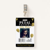 bloemmeisje Petal Patrol Badge (Voorkant met clip)