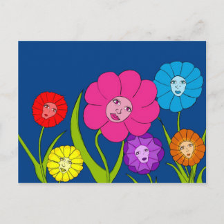 bloemmeisjes briefkaart