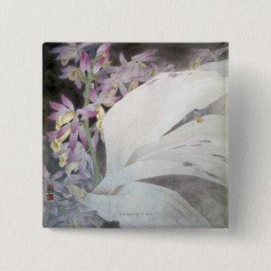 Bloemmelders II- faiussen Vierkante Button 5,1 Cm