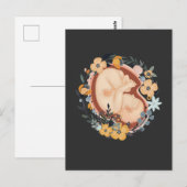 Bloemmoeder Zwangere Baby, verloskundige Briefkaart (Voorkant / Achterkant)