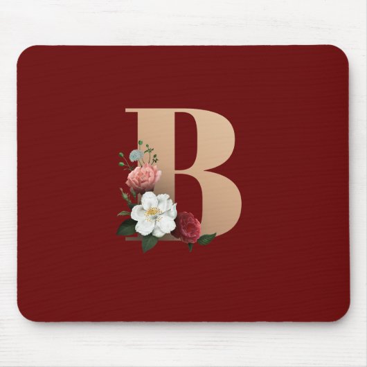  bloemmonogram B, Muismat (Voorkant)