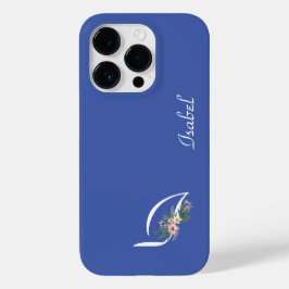 Bloemmonogram I Pensioen Case-Mate iPhone 14 Pro Hoesje