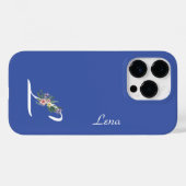 Bloemmonogram I Pensioen Case-Mate iPhone Case (Achterkant (horizontaal))