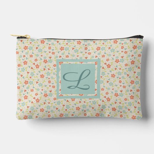   bloemmonogram in lichte lente etui (Voorkant)