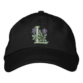 Bloemmonogram Initiaal L Geborduurde Pet