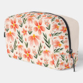  bloemmonogram | Roze & perzik Toilettasje (Rechterhoek)