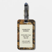  bloemmotief (10) bagagelabel (Achterkant verticaal)