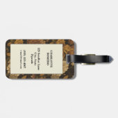  bloemmotief (10) bagagelabel (Achterkant horizontaal)