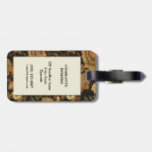 bloemmotief (11) bagagelabel (Achterkant horizontaal)