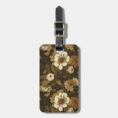 bloemmotief (1) bagagelabel (Voorkant verticaal)