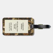 bloemmotief (1) bagagelabel (Achterkant horizontaal)