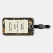  bloemmotief (2) bagagelabel (Achterkant horizontaal)