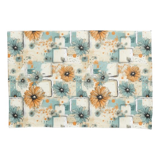 bloemmotief (3) kussensloop (Voorkant-Links)