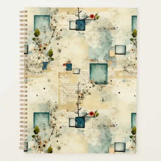  bloemmotief (5) planner (Voorkant)