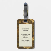 bloemmotief (7) bagagelabel (Achterkant verticaal)