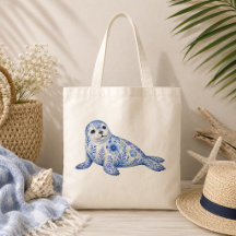 Bloemmotief Aardewerk Kunst Zeehond