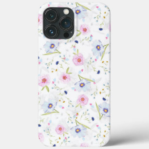 Bloemmotief achtergrond- iPhone 13 pro max hoesje