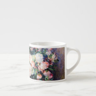 Bloemmotief Bloemen Rood Roze Wit Blad Espresso Kop