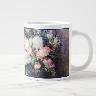 Bloemmotief Bloemen Rood Roze Wit Blad Extra Grote Beker