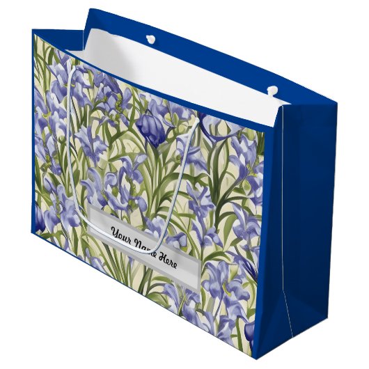 bloemmotief Bluebell Flowers Groot Cadeauzakje (Voorkant Gekanteld)